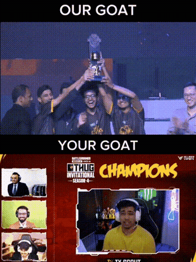 Group Holding Trophy Our Goat Your Goat Champions GIF
