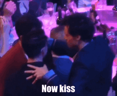 Group Hugging And Kissing Now Kiss GIF