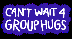 Group Hugs Transparent Sticker