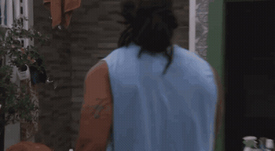 Group In Bathroom With Man In Blue Shirt GIF