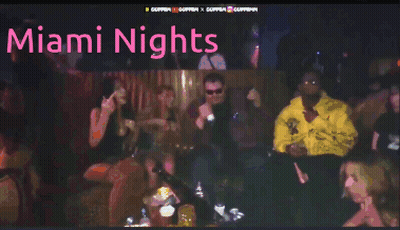Group In Dark Room Saying Miami Nights GIF