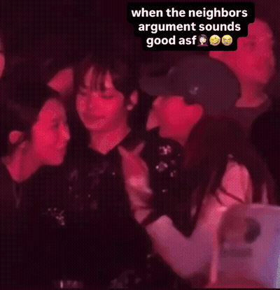 Group In Dark Room When The Neighbors Argument Sounds Good Asf GIF