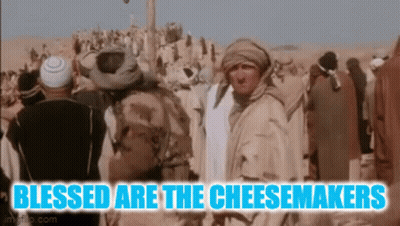 Group In Desert Blessed Are The Cheesemakers GIF