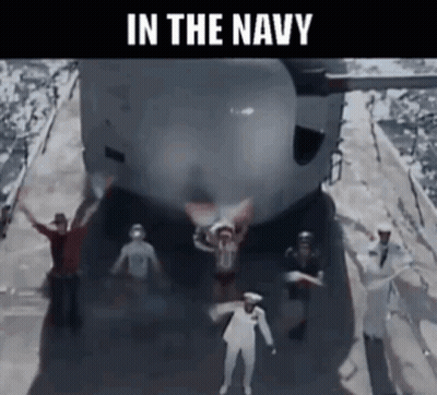 Group In Front Of Airplane With In The Navy GIF