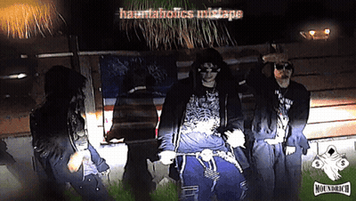Group In Front Of Truck With Hauntedholics Mistape GIF