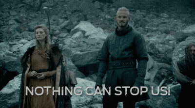 Group In Rocky Area Saying Nothing Can Stop Us GIF