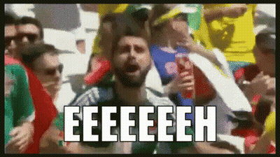Group In Stadium Saying Eeeeeeh GIF