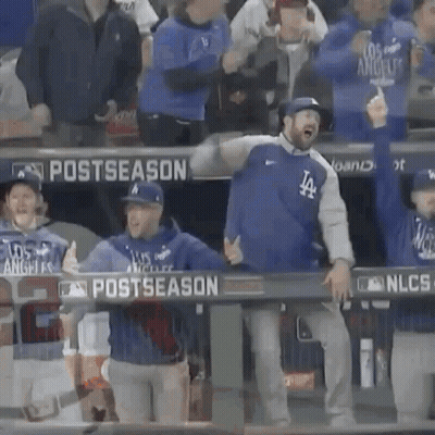 Group In Stadium With Postseason Sign GIF
