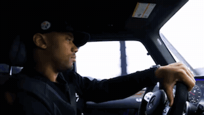 Group In Trapstar Sweatshirts Dancing At Gas Station GIF