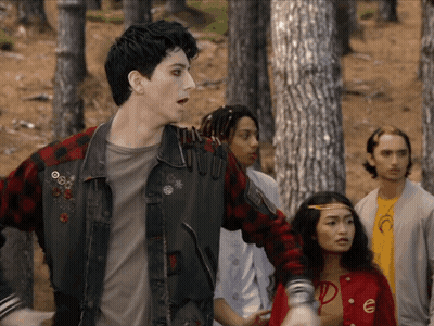 Group In Woods With Plaid Shirt Letter P GIF