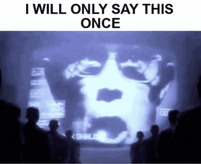 Group Looking At Screen Saying I Will Only Say This Once GIF