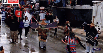 Group Marching With China Etanya Banner GIF