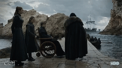 Group Near Wheelchair Man HBO Logo GIF