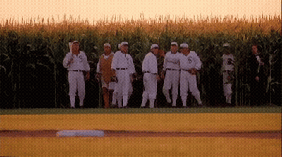 Group Of Baseball Players Standing On Field GIF