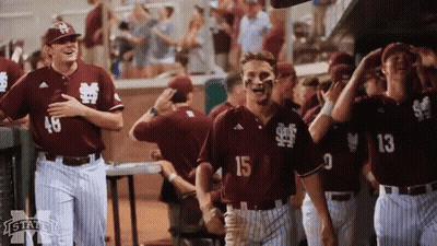 Group Of Baseball Players With Number 15 GIF