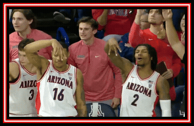 Group Of Basketball Players In Arizona Jerseys GIF