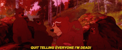 Group Of Bears Saying Quit Telling Everyone I'm Dead GIF
