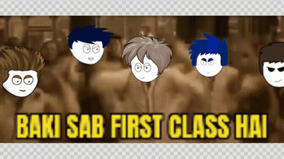 Group Of Boys Baki Sab First Class Hai GIF