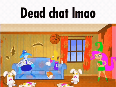Group Of Cartoon Characters In Living Room Dead Chat Imao GIF