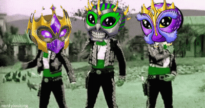 Group Of Cartoon Characters Nerdy Looking GIF