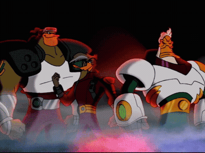 Group Of Cartoon Characters One Wearing Goggles GIF
