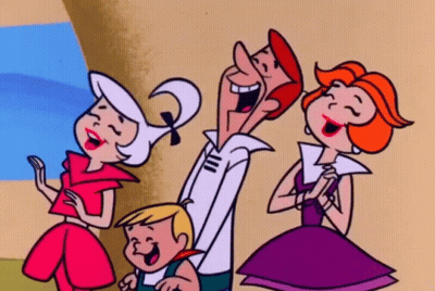 Group Of Cartoon Characters Smiling GIF