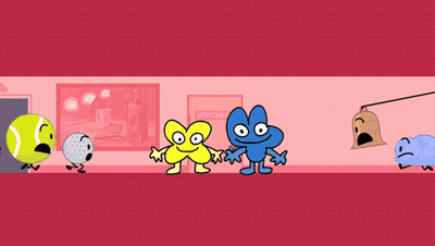 Group of Cartoon Characters Standing in Room