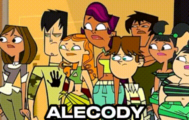Group Of Cartoon Characters With Alecody GIF