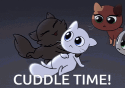 Group Of Cats Cuddling GIF