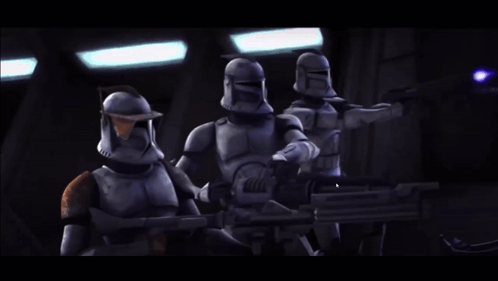 Group Of Clone Troopers Holding Guns GIF