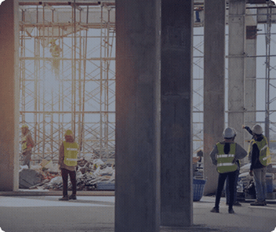 Group Of Construction Workers In Front Of Large Window GIF