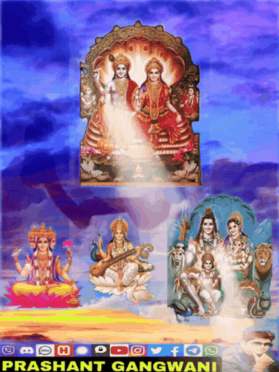 Group Of Deities Saying Prashant Gangwani GIF