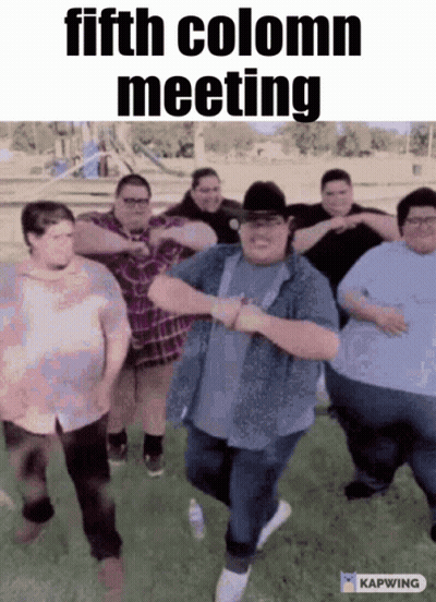Group Of Fat People Dancing GIF