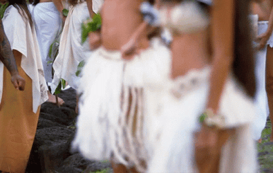 Group Of Girls Doing Hawaiian Dance GIF