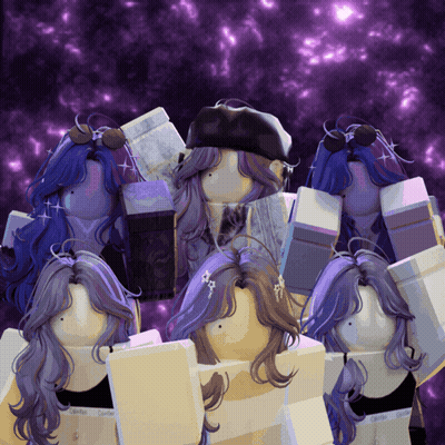 Group Of Girls With Purple Hair Calvin Klein GIF