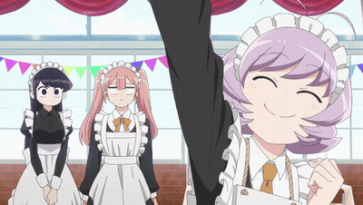 Group Of Maids Standing Together GIF