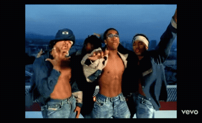Group Of Men Arms Up Vevo GIF