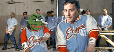 Group Of Men Around Man In Jacket Number 42 GIF