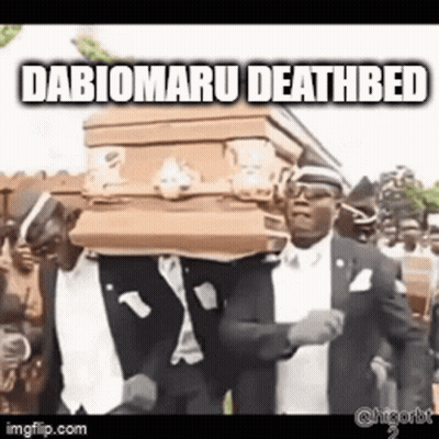 Group Of Men Carrying Coffin Dabiomaru Deathbed GIF