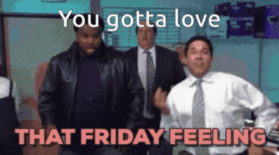 Group Of Men Dancing You Gotta Love That Friday Feeling GIF