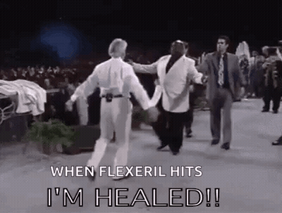 Group Of Men Holding Hands And Dancing On Stage GIF
