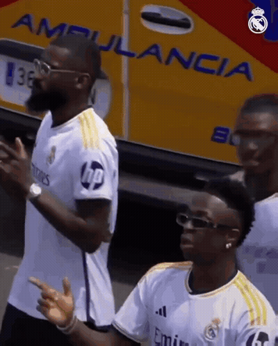 Group Of Men In Front Of Ambulancia Ambulance GIF