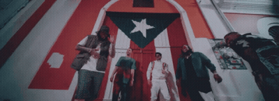 Group Of Men In Front Of Star Flag GIF