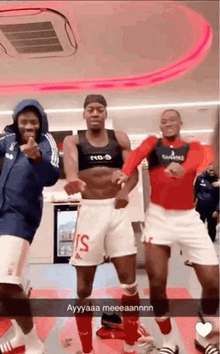 Group Of Men In Locker Room GIF