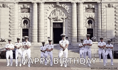 Group Of Men In Military Uniforms Dancing GIF