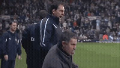 Group Of Men On Soccer Field With Emirates Shirt GIF