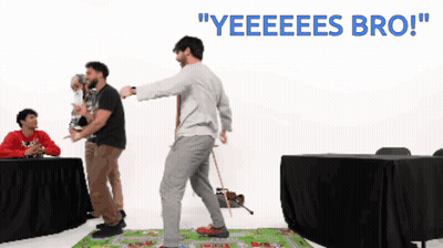 Group Of Men Playing Game Saying Yeeees Bro GIF