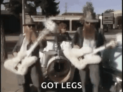 Group Of Men Playing Guitars And Drums On Sidewalk GIF