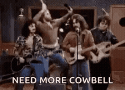 Group Of Men Playing Instruments And Singing GIF