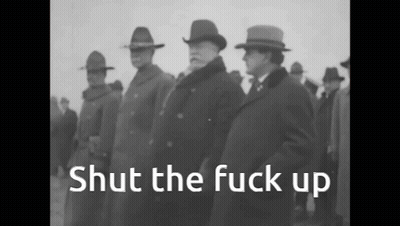 Group Of Men Saying Shut The Fuck Up GIF